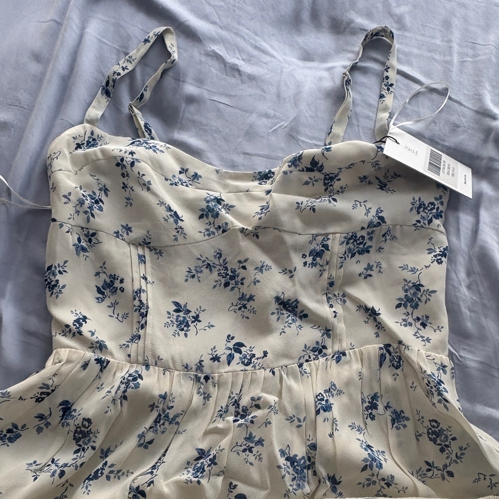Reformation Blue Floral Maxi Dress - Picture 3 of 7